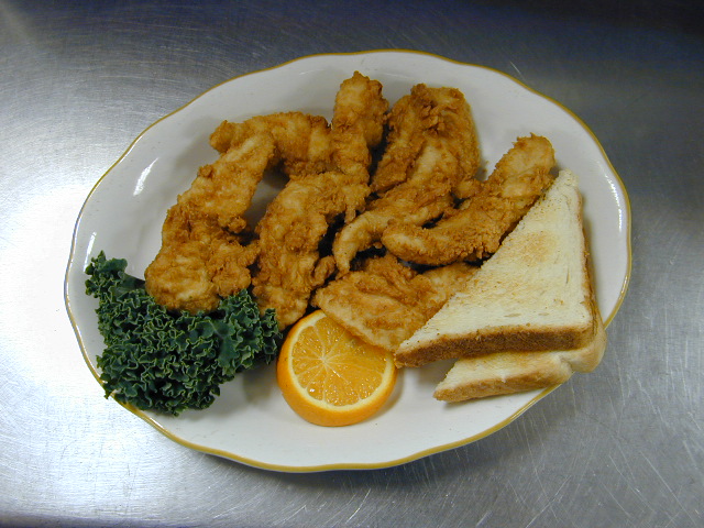 Chicken Finger Dinner with Texas Toast. Choice of Potato and Salad Bar included of Captain Joe's Seafood, Brunswick, Georgia